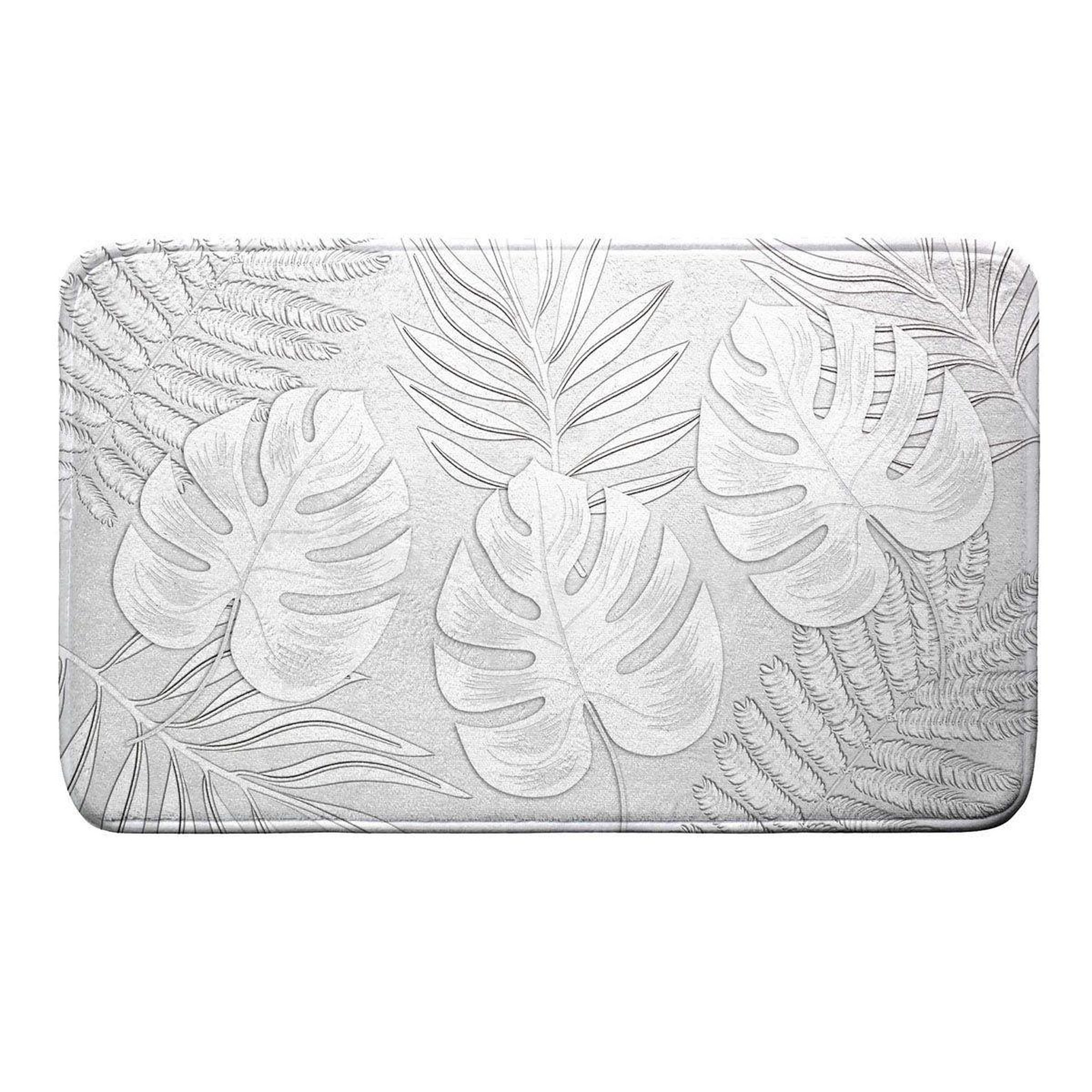 Douceur d'Intérieur Tapis de bain microfibre  amber  45x75cm gris