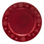 Voir la diapositive 1 : ATMOSPHERA Lot de 12 dessous d'assiette Flocon Diam 33 cm - Rouge