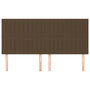Voir la diapositive 3 : VIDAXL Tetes de lit 4 pcs Marron fonce 100x5x78/88 cm Tissu