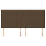 Voir la diapositive 3 : VIDAXL Tetes de lit 4 pcs Marron fonce 100x5x78/88 cm Tissu