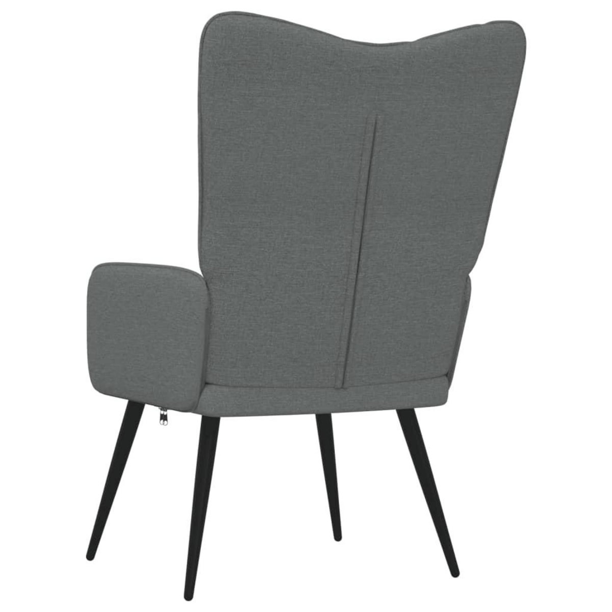 VIDAXL Chaise de relaxation Gris fonce Tissu