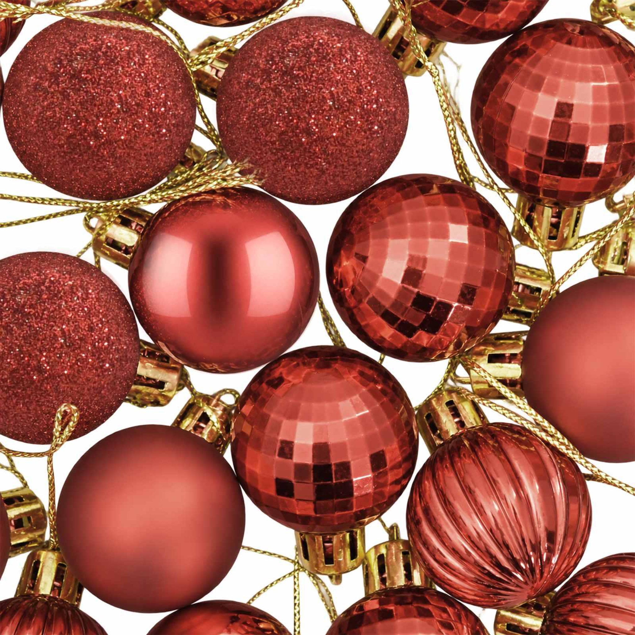Voir la diapositive 6 : VIDAXL Ensemble de boules de Noël 150 pc Rouge Diam. 3 cm Polystyrene