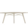 Voir la diapositive 5 : Paris Prix Table de Jardin Ronde Design  Lina  120cm Beige