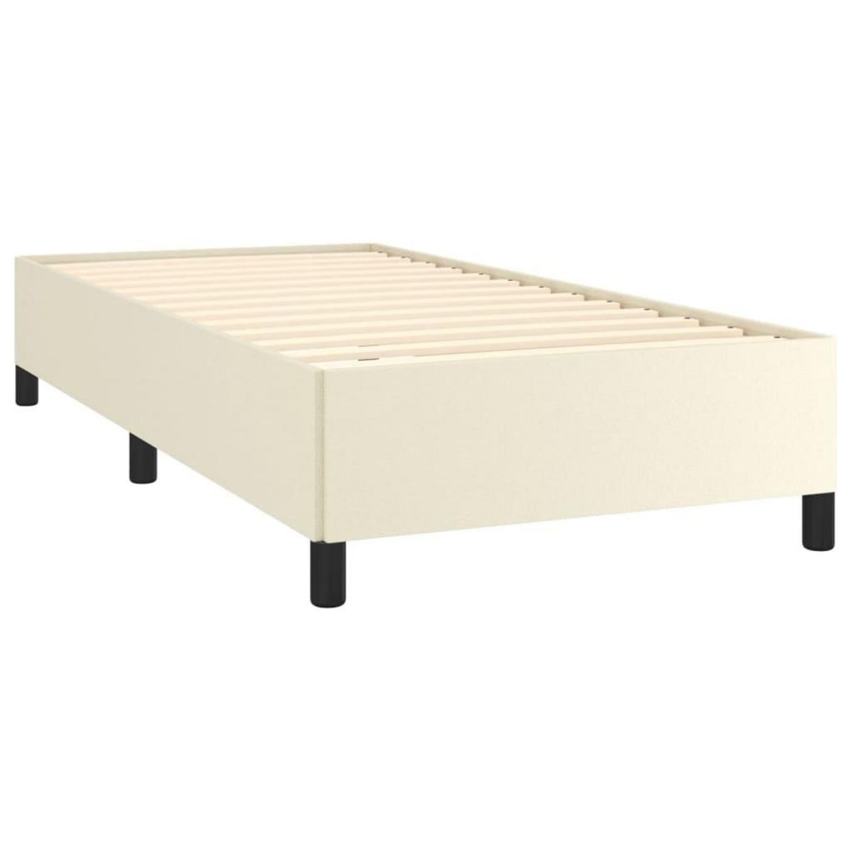 VIDAXL Cadre de lit sans matelas creme 90x200 cm similicuir