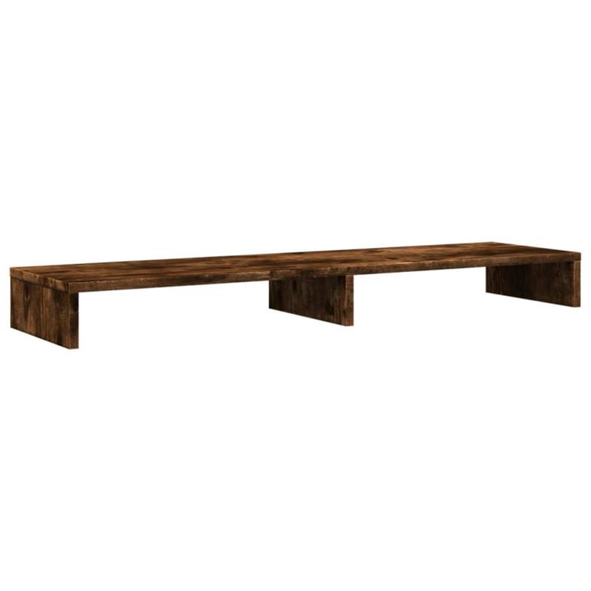 Voir la diapositive 6 : VIDAXL Support de moniteur chêne fumé 100x27x10 cm bois d ingénierie