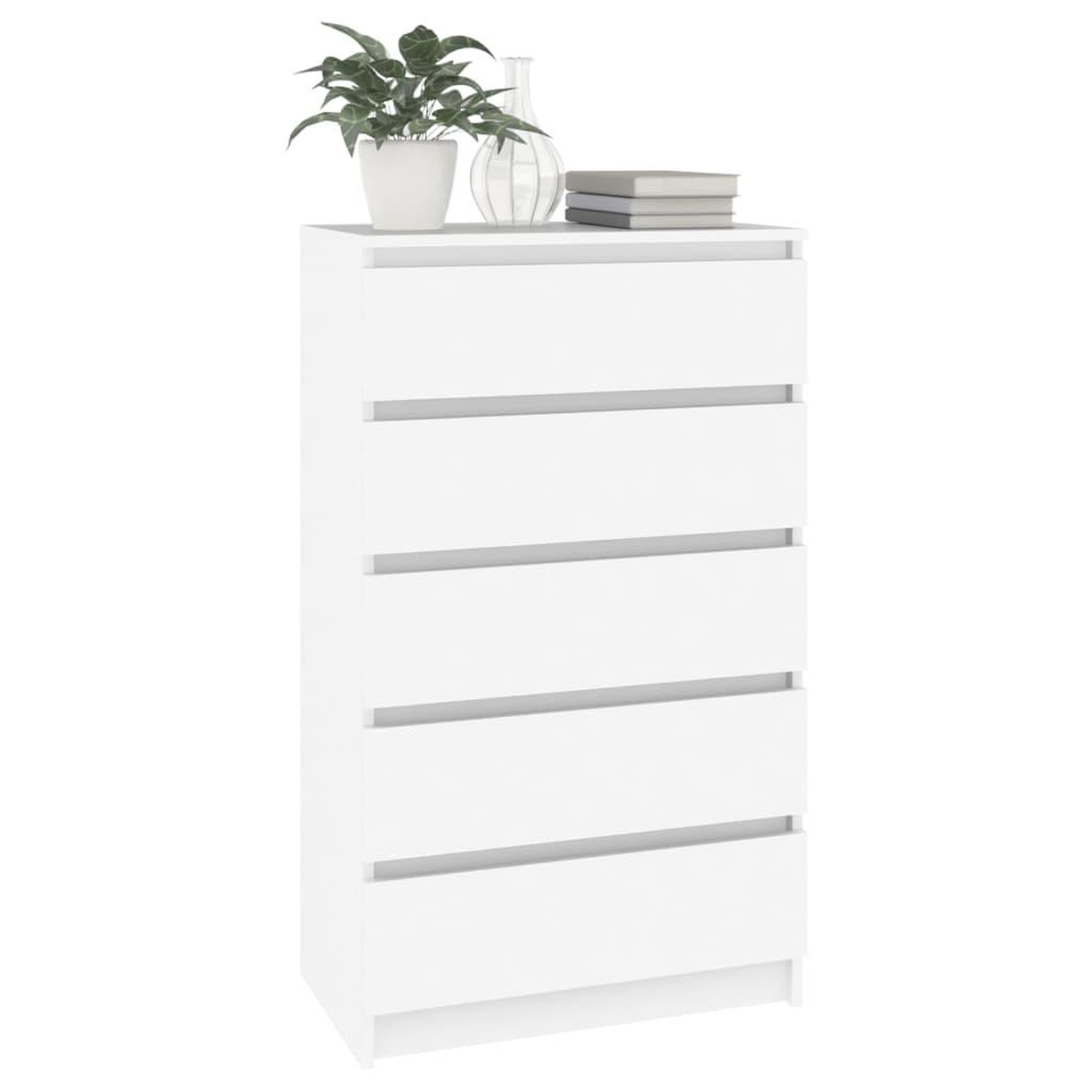 Voir la diapositive 4 : VIDAXL Commode Blanc 60x36x103 cm Bois d'ingenierie
