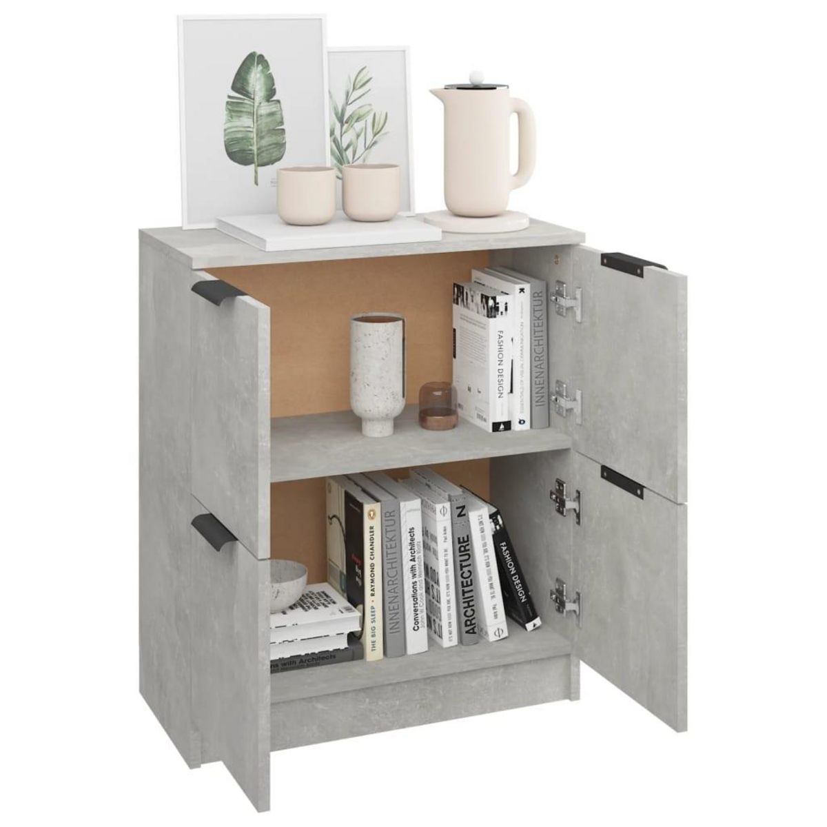VIDAXL Buffet Gris beton 60x30x70 cm Bois d'ingenierie