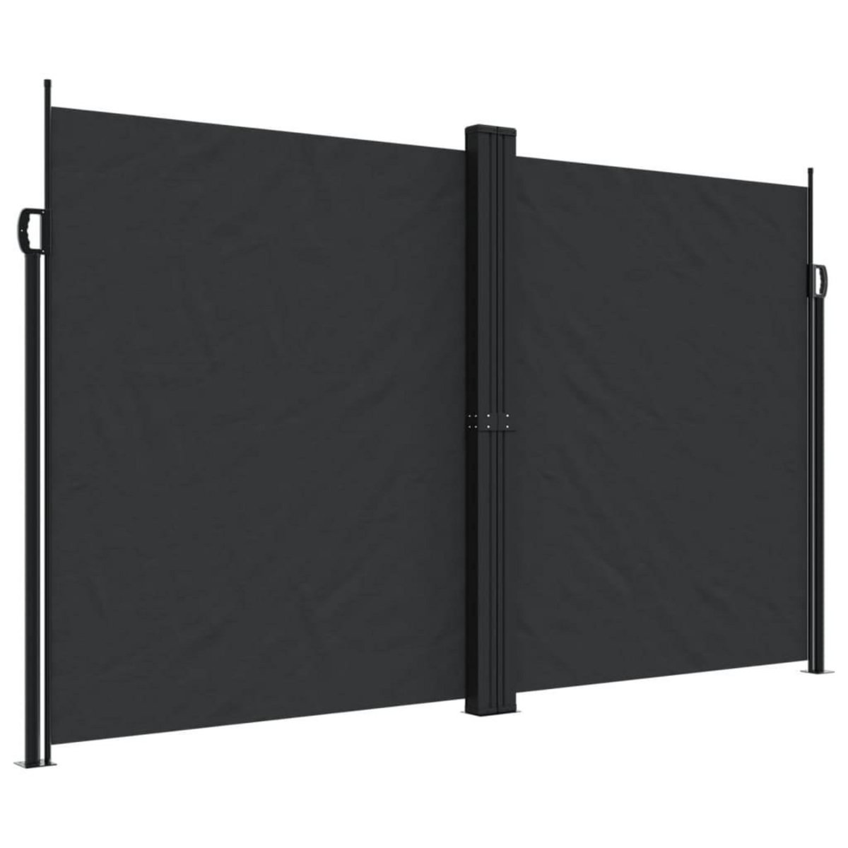 VIDAXL Auvent lateral retractable noir 200x1000 cm