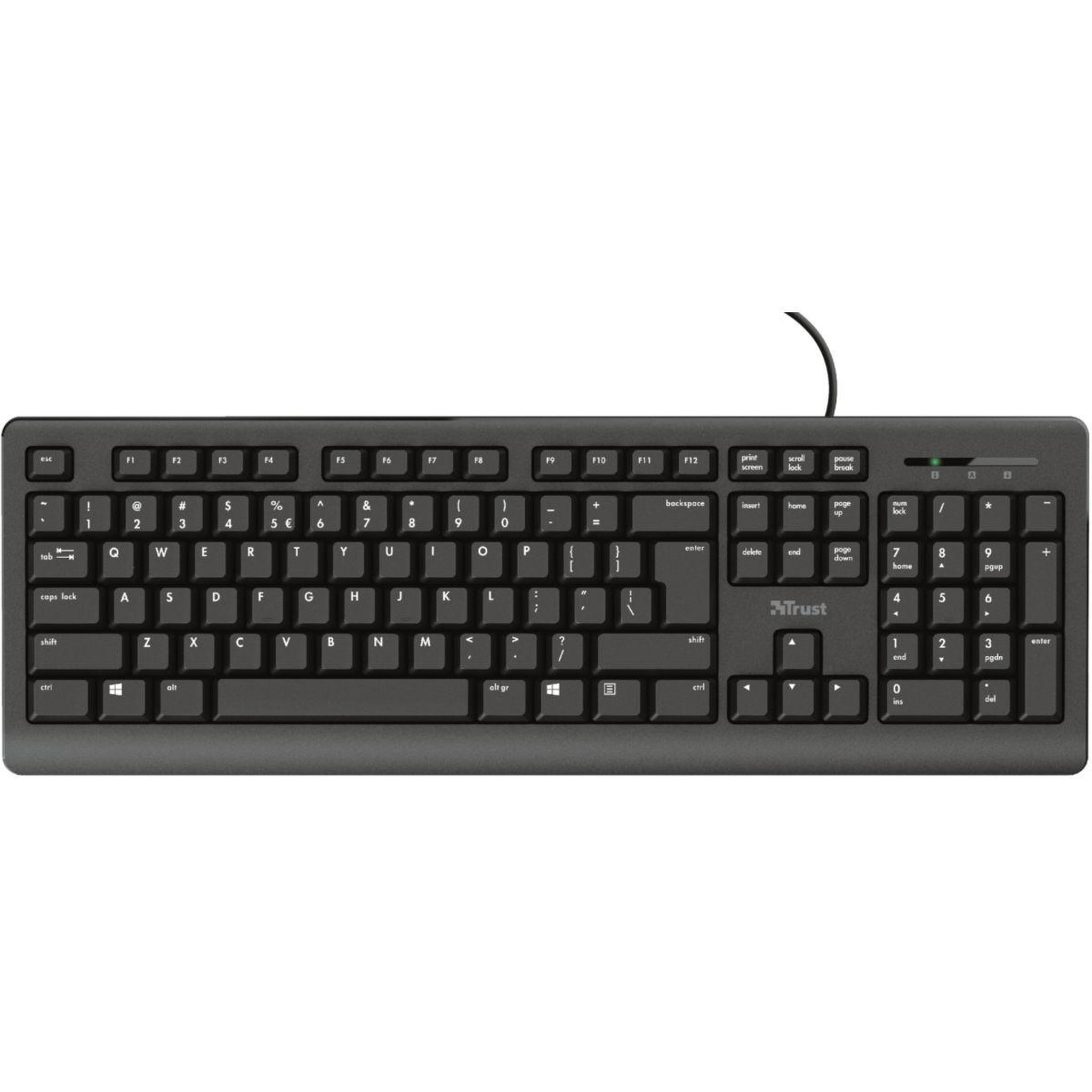 Voir la diapositive 4 : Trust Clavier filaire filaire primo / taro
