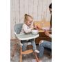 Voir la diapositive 5 : BEBELISSIMO Bebelissimo - Chaise haute 2 en 1 - Evolutive - Réglable - bois de Hêtre - PU cuir - gris foncé -HA-032 - new design