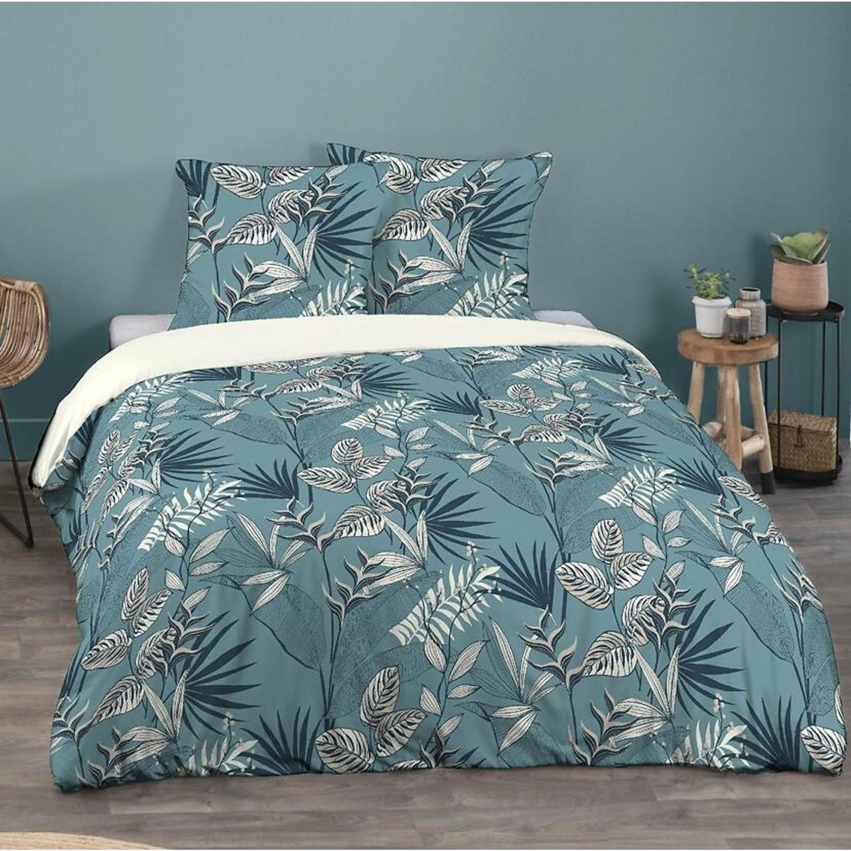 Home collection Parure housse de couette 100%polyester 72gsm grace