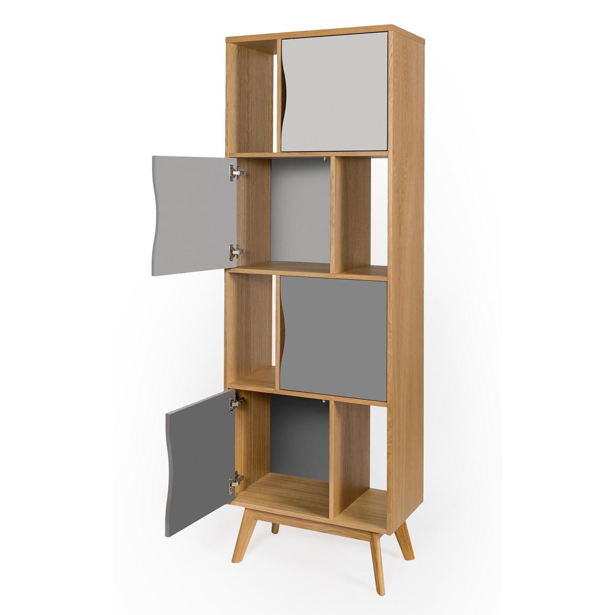 Voir la diapositive 4 : Paris Prix Bibliothèque design  avon  191cm chêne & gris
