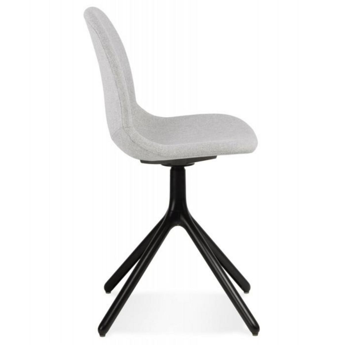 Paris Prix Chaise Design en Tissu  Lora  82cm Gris Clair