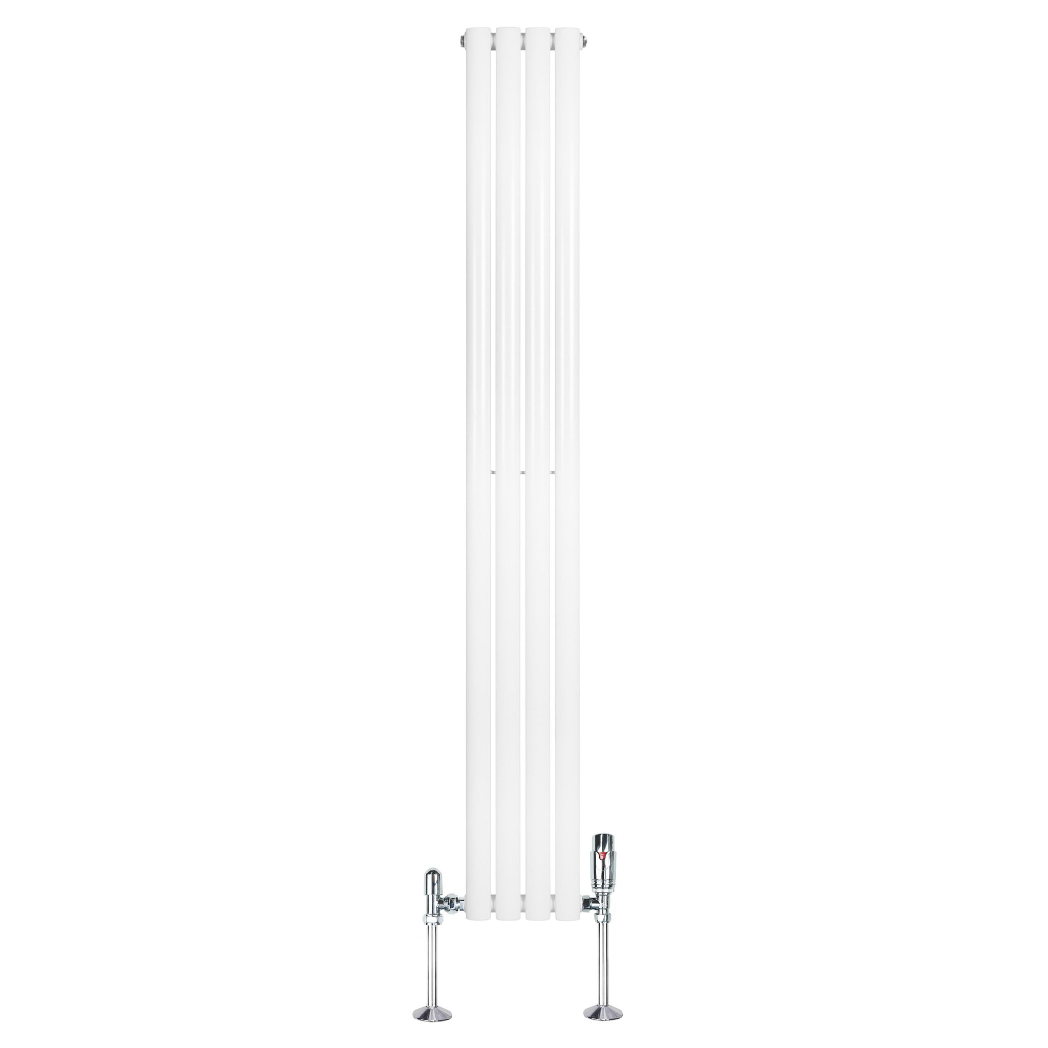 Voir la diapositive 2 : MONSTERSHOP Radiateur à colonnes ovales & vannes, 1 panneau - 1800 x 240 mm