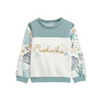 Petit Béguin Sweat-shirt enfant en molleton Holamuchacha. Coloris disponibles : Beige