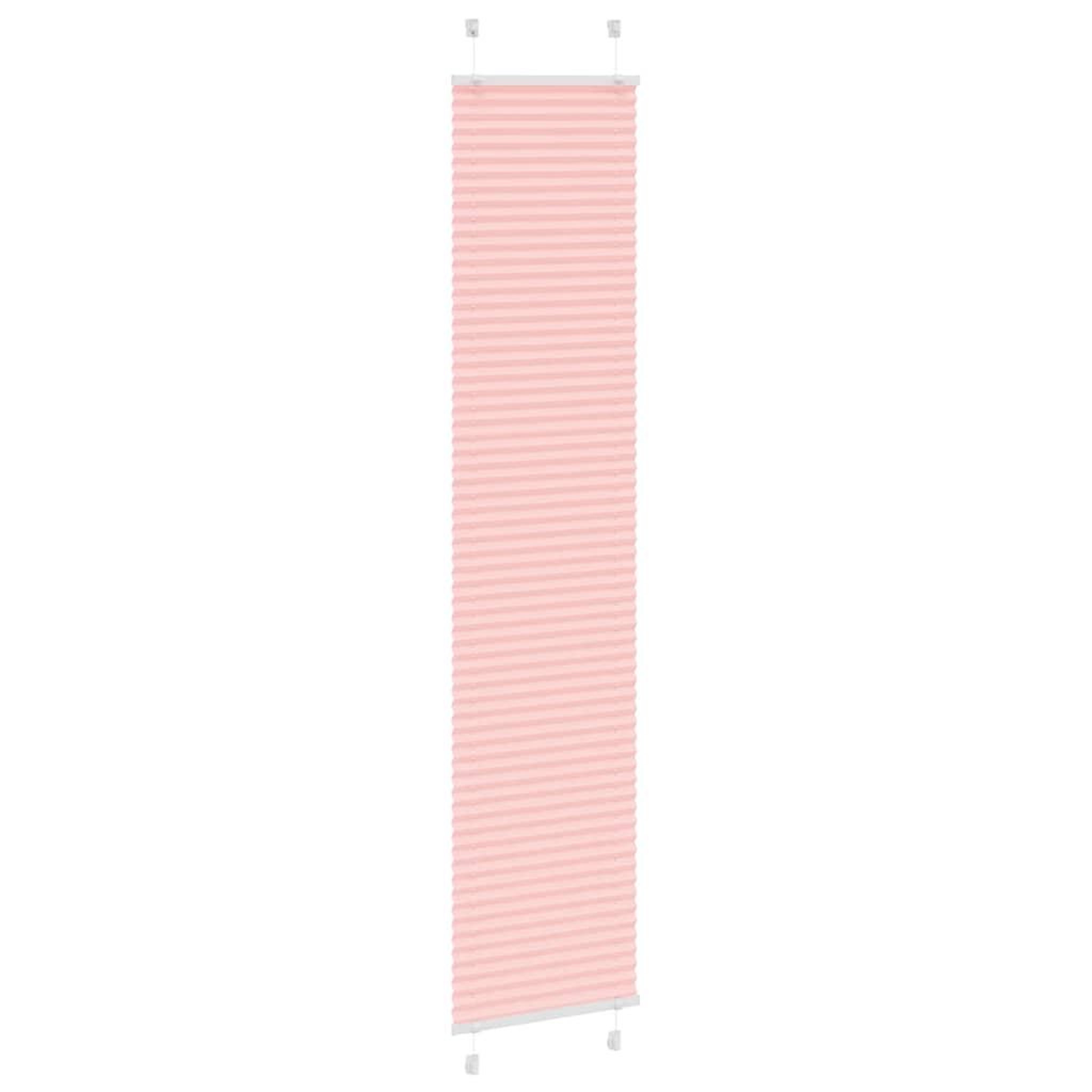 Voir la diapositive 3 : VIDAXL Store plisse rose 40x200 cm largeur du tissu 39,4 cm polyester