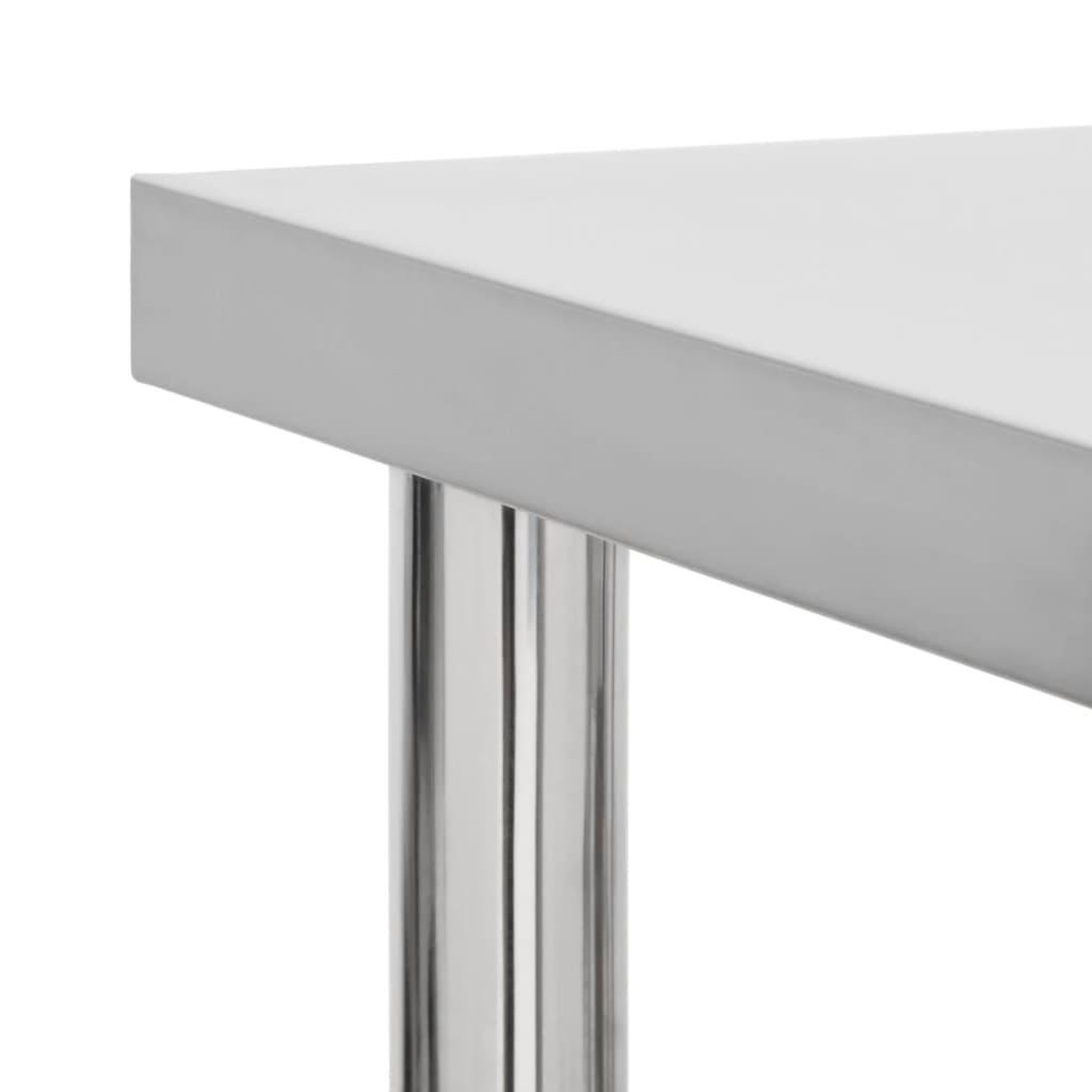 Voir la diapositive 4 : VIDAXL Table de travail de cuisine avec roues 80x45x85 cm Inox
