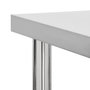 Voir la diapositive 4 : VIDAXL Table de travail de cuisine avec roues 80x45x85 cm Inox