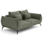 Voir la diapositive 3 : LISA DESIGN Arica - canapé droit 2 places en tissu texturé