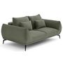 Voir la diapositive 3 : LISA DESIGN Arica - canapé droit 2 places en tissu texturé