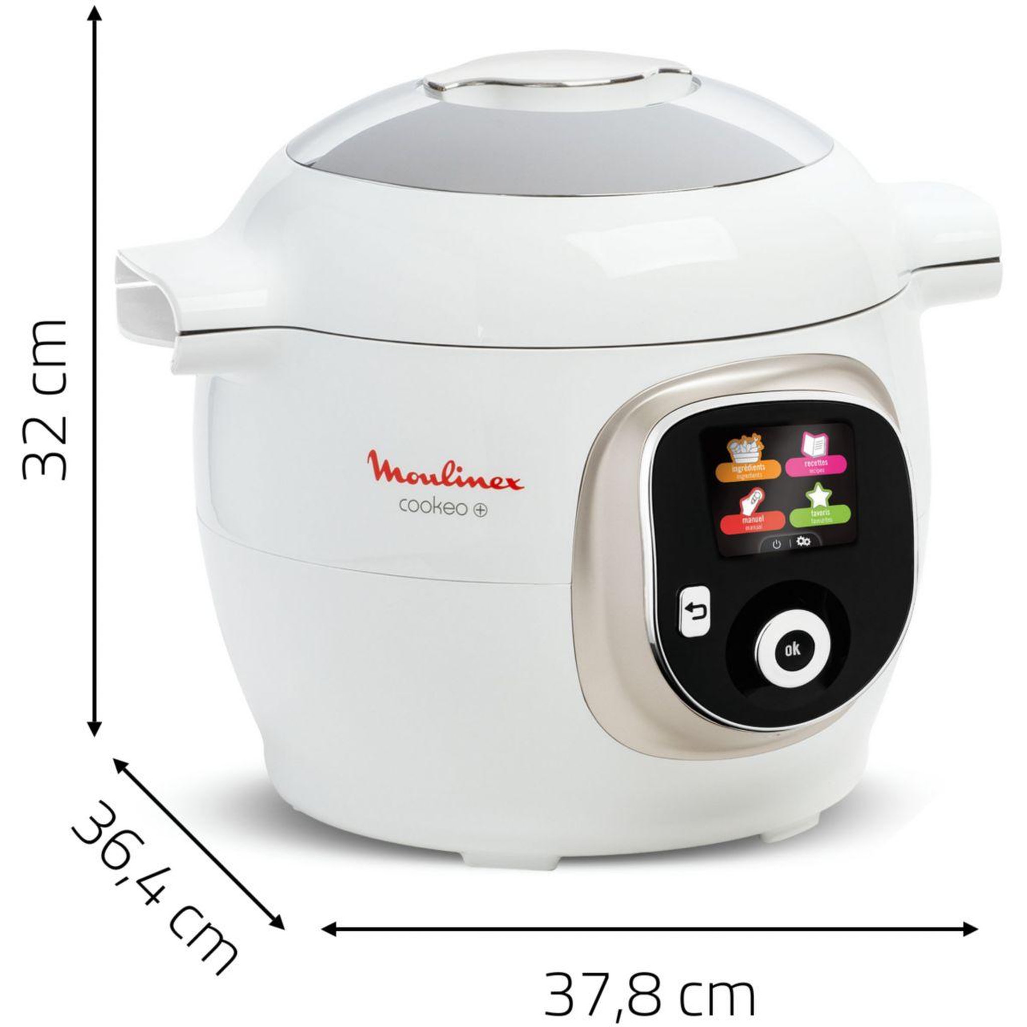 Voir la diapositive 3 : MOULINEX Cookeo CE85XAF0 blanc 6 L, 9 modes de cuisson + Extra Crisp