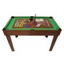 Voir la diapositive 5 : PLAY4FUN Table Multi Jeux 20 en 1 sur Pied, Multifonction avec Plateaux Modulables et Accessoires pour 20 jeux différents, 122x61x84 cm