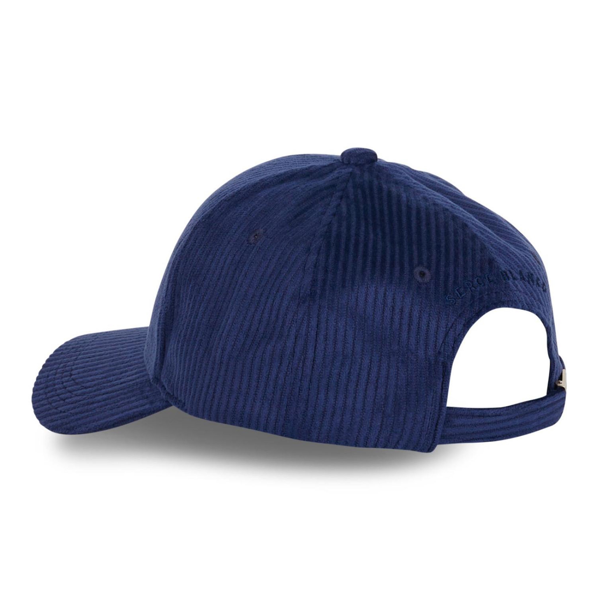 Voir la diapositive 5 : SERGE BLANCO Casquette baseball homme en velours côtelé velvet