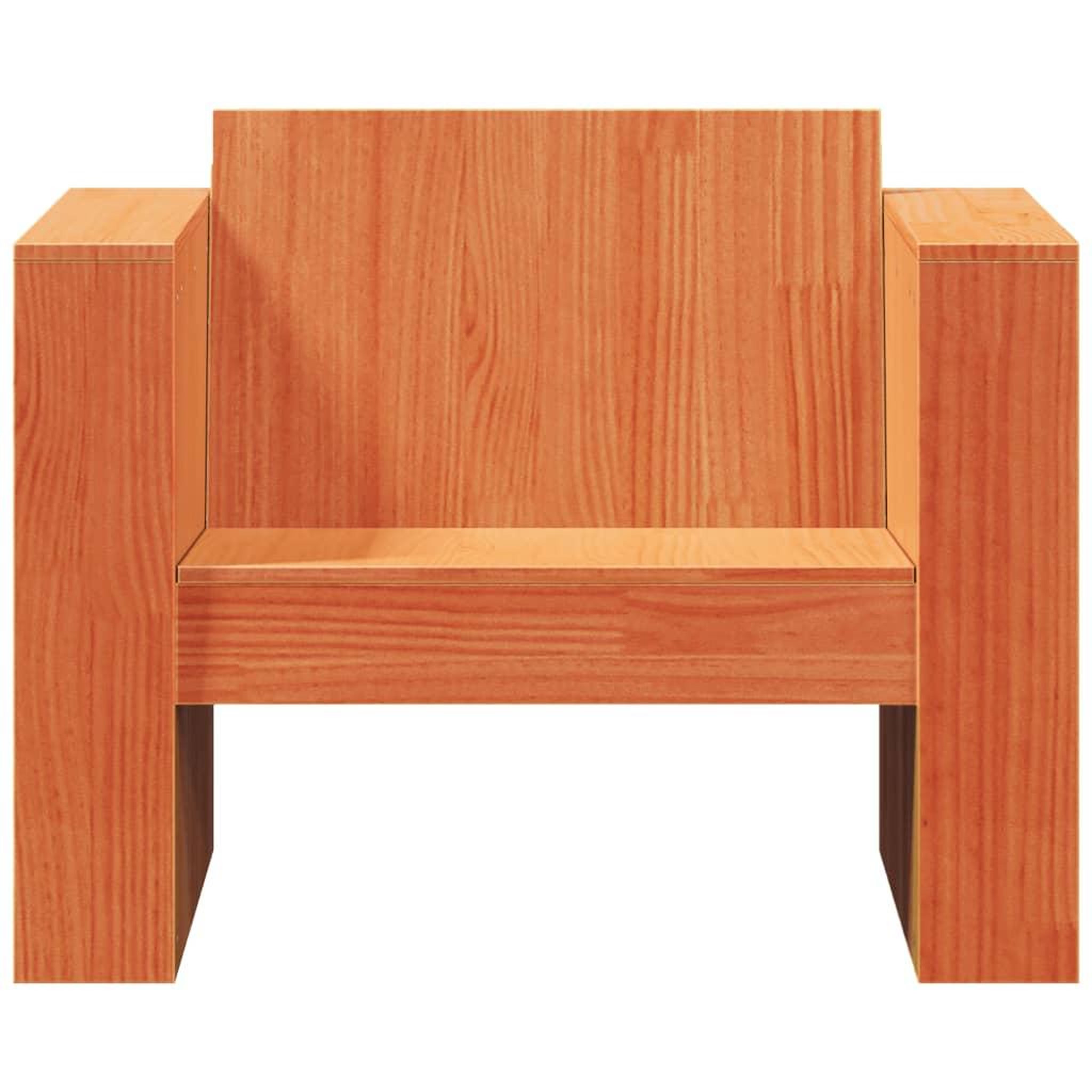 Voir la diapositive 4 : VIDAXL Canape de jardin cire marron 79x60x62 cm bois de pin massif