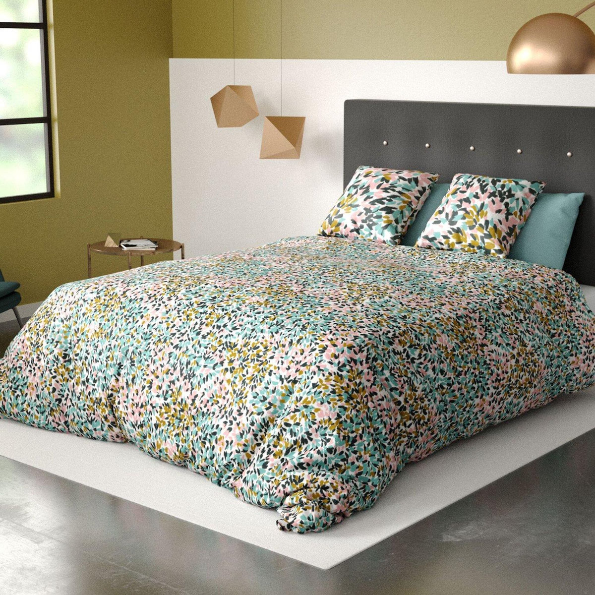 Les Ateliers du Linge Parure housse de couette 100% coton bio 57fils-telma
