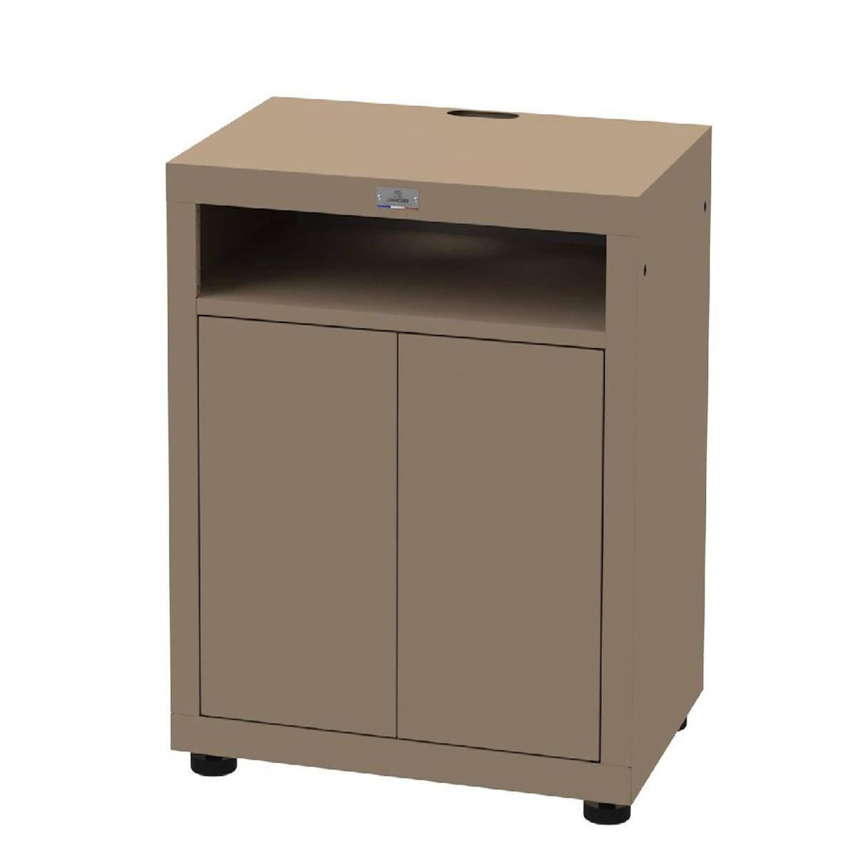 Le marquier Meuble cuisine extérieure pour cuisson avec tablette - 80 x 55 cm- taupe – Le Marquier