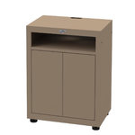 Le marquier Meuble cuisine extérieure pour cuisson avec tablette - 80 x 55 cm- taupe – Le Marquier