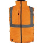 Delta Plus Gilet sans manche réversible HV orange bleu marine TS DELTA PLUS FIDJ3HVORPT