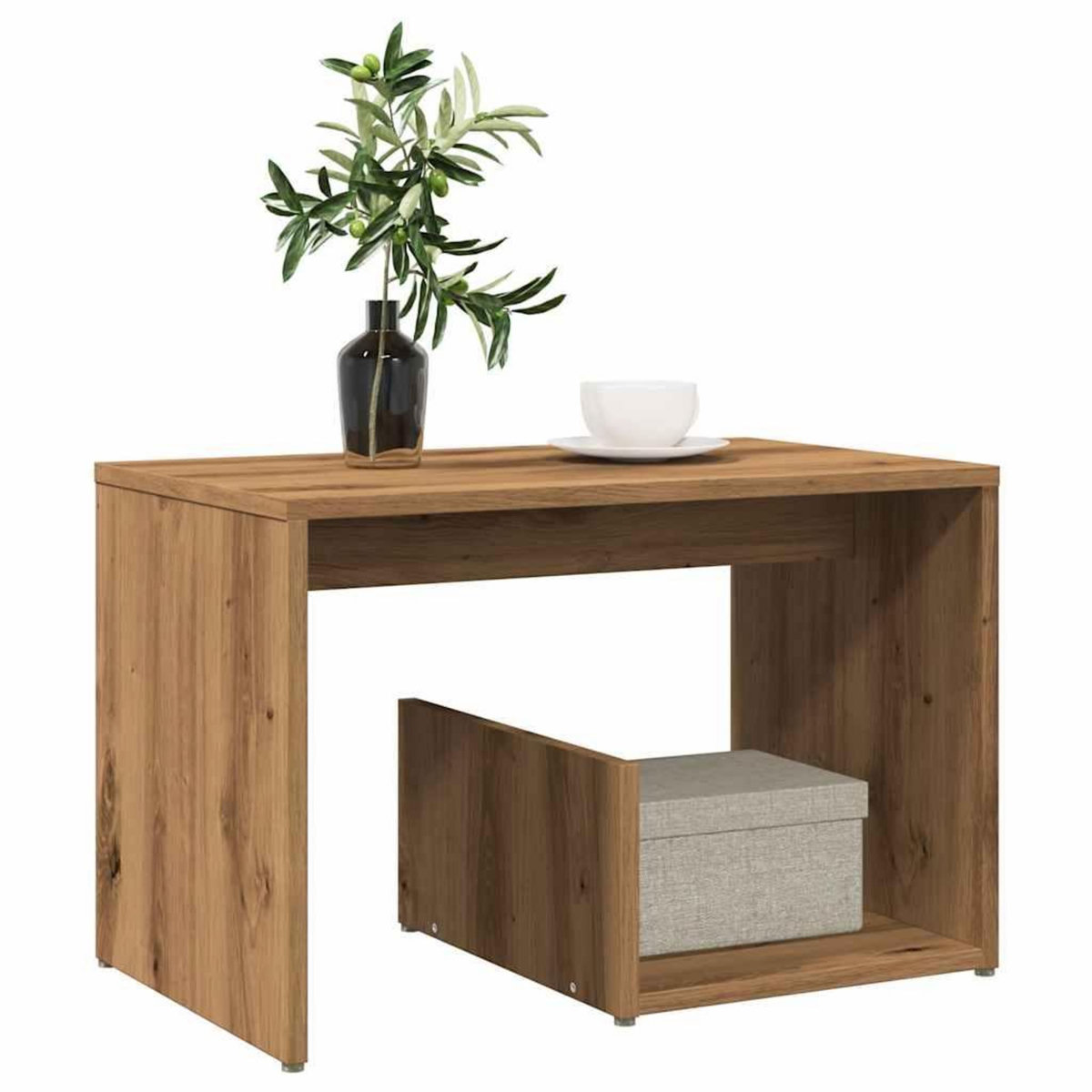 VIDAXL Table d'appoint chene artisanal 59x36x38 cm bois d'ingenierie