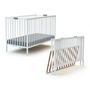 Voir la diapositive 3 : WEBABY Lit bébé pliant en bois 60 x 120 cm FLEX