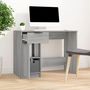Voir la diapositive 3 : VIDAXL Bureau Sonoma gris 100x50x75 cm Bois d'ingenierie