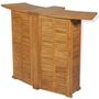 Voir la diapositive 4 : VIDAXL Mobilier de bistro 3pcs et chaises pliables Bois de teck solide