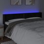 Voir la diapositive 4 : VIDAXL Tete de lit a LED Noir 163x16x78/88 cm Velours