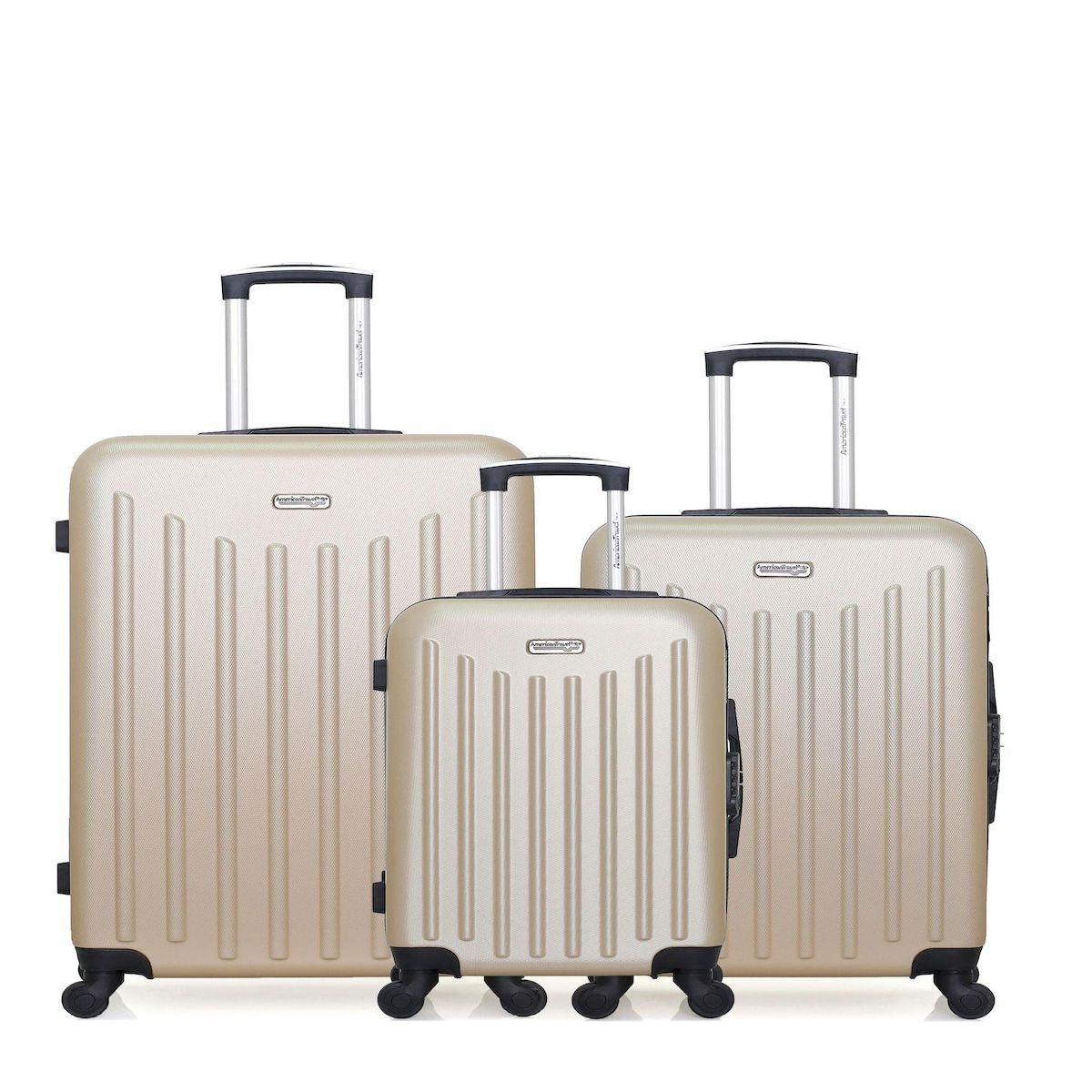 AMERICAN TRAVEL AMERICAN TRAVEL - LOT DE 3 - Valises grand format, weekend et cabine BROOKLYN