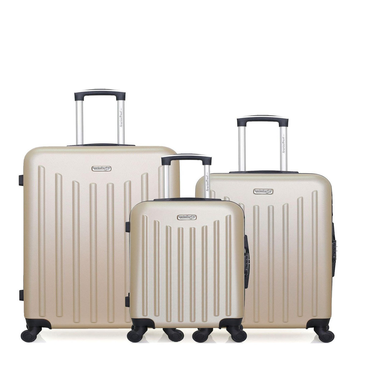 AMERICAN TRAVEL AMERICAN TRAVEL - LOT DE 3 - Valises grand format, weekend et cabine BROOKLYN