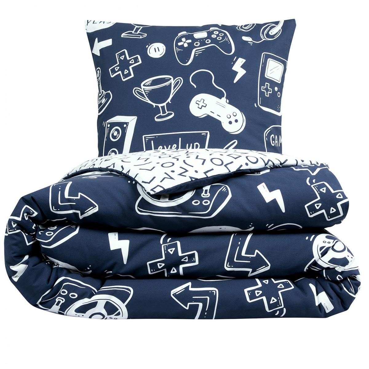 FUTURE HOME Parure de lit jeux vidéos en coton