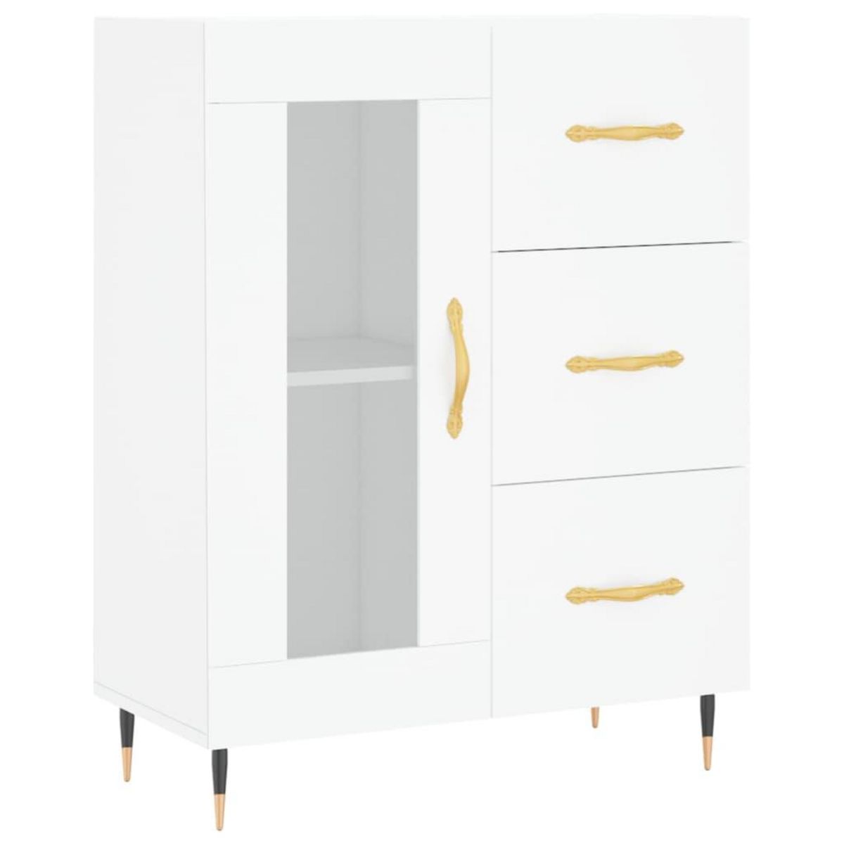 VIDAXL Buffet blanc 69,5x34x90 cm bois d'ingenierie