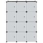 Voir la diapositive 4 : VIDAXL Cubes de rangement 12 pcs avec tiges de suspension PP