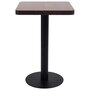 Voir la diapositive 2 : VIDAXL Table de bistro Marron fonce 50x50 cm MDF