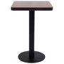 Voir la diapositive 2 : VIDAXL Table de bistro Marron fonce 50x50 cm MDF