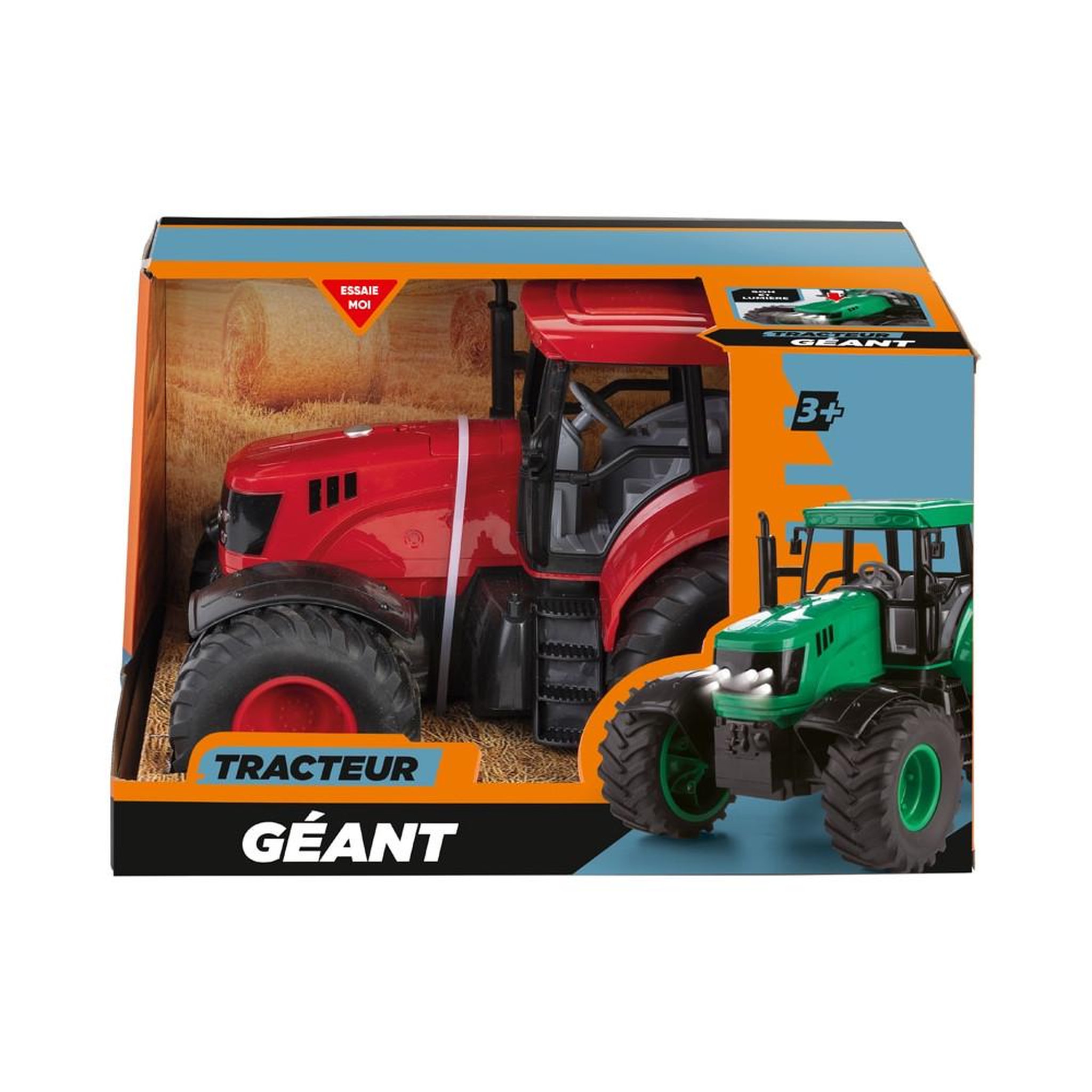 Jouet tracteur à friction 30 cm avec sons et lumières