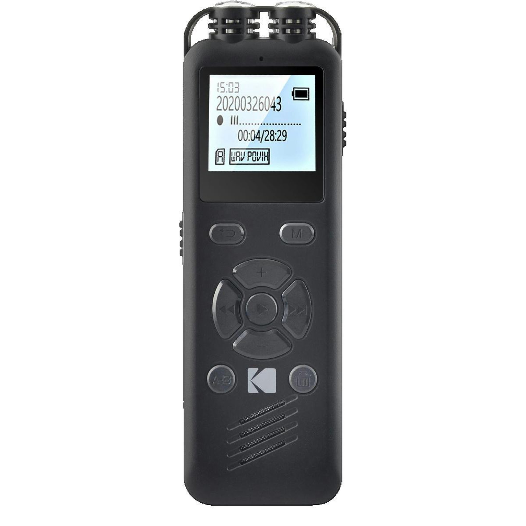 Kodak Dictaphone Kodak VRC250 Noir, compact et performant