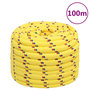 Voir la diapositive 1 : VIDAXL Corde de bateau Jaune 20 mm 100 m Polypropylene