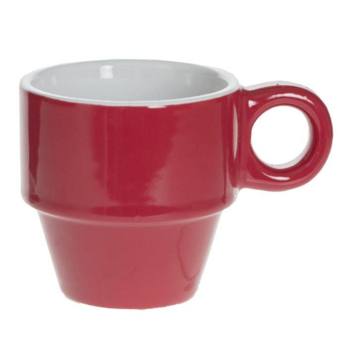 SECRET DE GOURMET Lot de 6 Tasses & Porte Capsules  Rack  5cl Multicolore