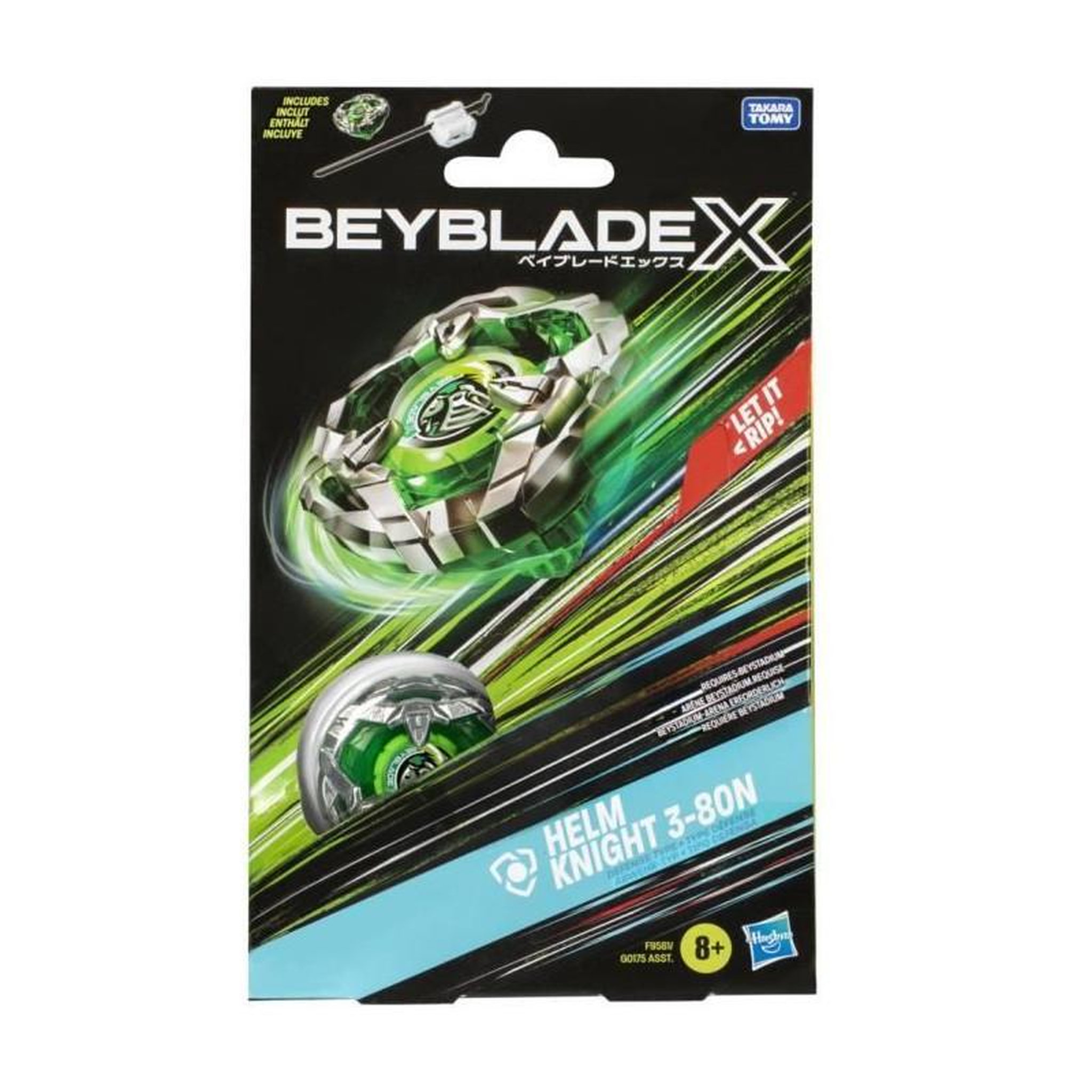 Voir la diapositive 4 : HASBRO Toupie de combat Hasbro Helm Knight 3-80N verte