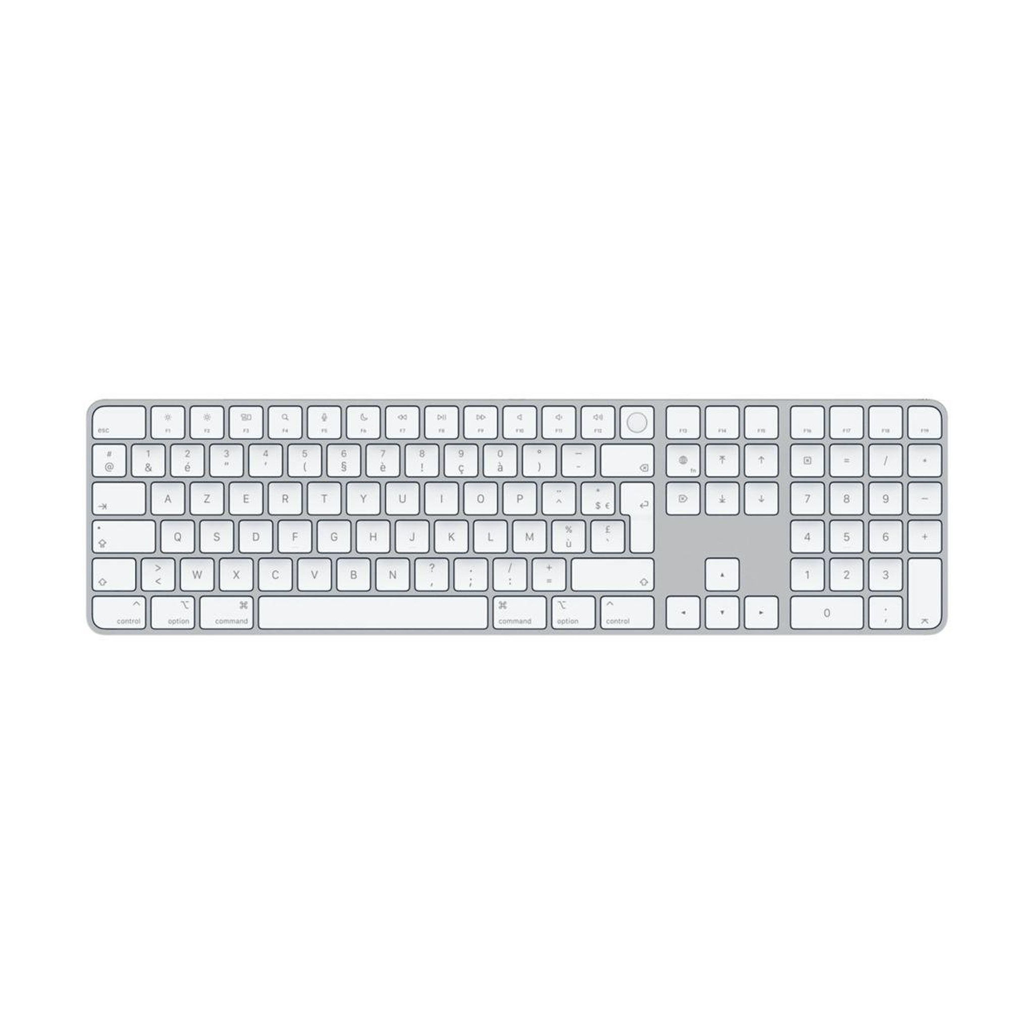 APPLE Clavier sans fil magic keyboard avec touch id blanc